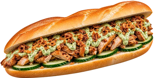 Banh mi Sandwich braisé